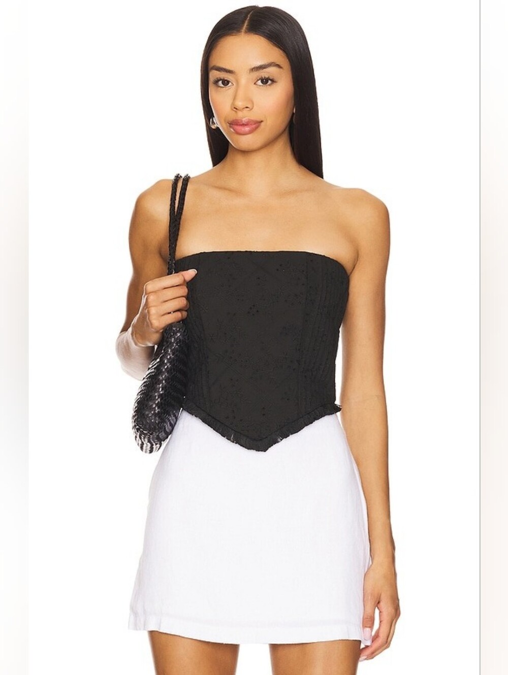 REVOLVE Women's strapless Eyelet Top